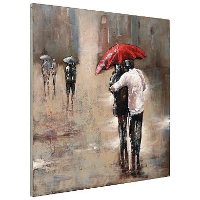 Rain Mixed Media Iron Dimensional Wall Art