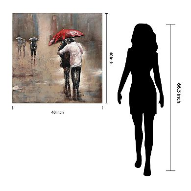 Rain Mixed Media Iron Dimensional Wall Art