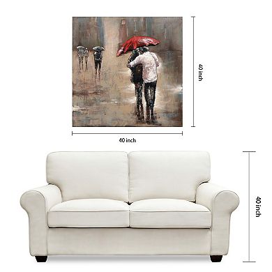 Rain Mixed Media Iron Dimensional Wall Art