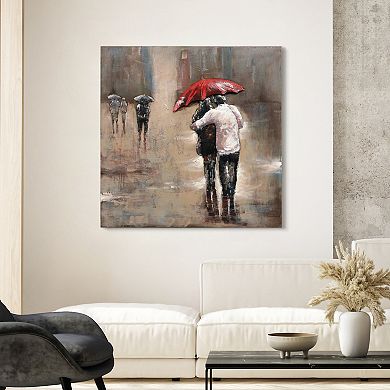 Rain Mixed Media Iron Dimensional Wall Art