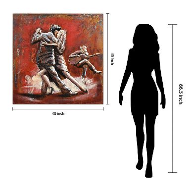 Dance Mixed Media Iron Dimensional Wall Art