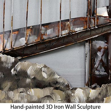 Bridge Mixed Media Iron Dimensional Wall Art