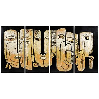 Totem Poles Mixed Media Iron Dimensional Wall Art