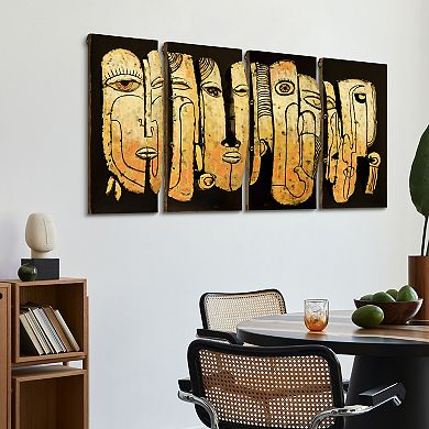 Totem poles Mixed Media Iron Dimensional Wall Art