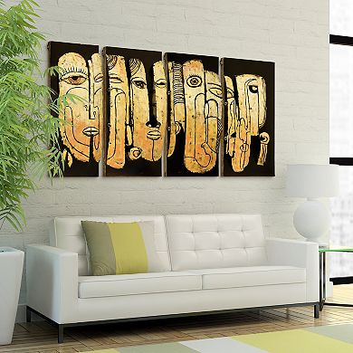 Totem poles Mixed Media Iron Dimensional Wall Art