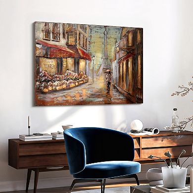 Solo in Paris Mixed Media Iron Dimensional Wall Art