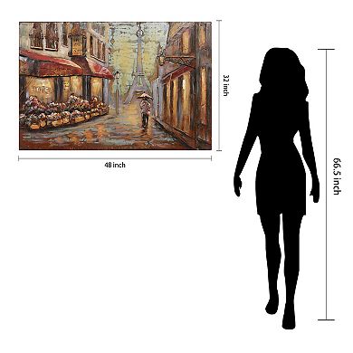Solo in Paris Mixed Media Iron Dimensional Wall Art