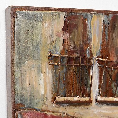 Solo in Paris Mixed Media Iron Dimensional Wall Art