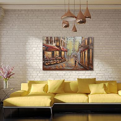 Solo in Paris Mixed Media Iron Dimensional Wall Art