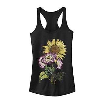 Juniors' Trendy Large Sunflower Bouquet Graphic Tank Top