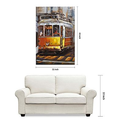 Cable Car Mixed Media Iron Dimensional Wall Art