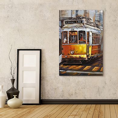 Cable Car Mixed Media Iron Dimensional Wall Art