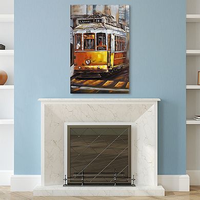 Cable Car Mixed Media Iron Dimensional Wall Art