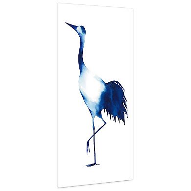 Empire Art Direct Ink Drop Crane 2 Glass Wall Art