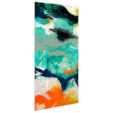 Empire Art Direct Tidal Abstract 2 Glass Wall Art