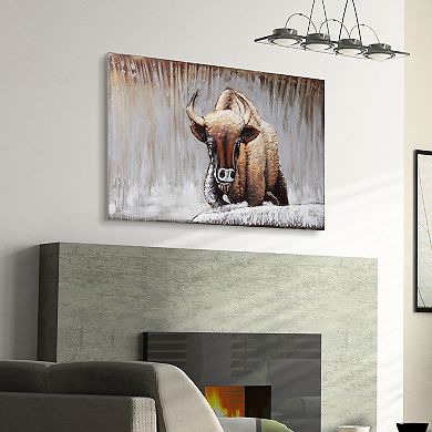 Buffalo Mixed Media Iron Dimensional Wall Art