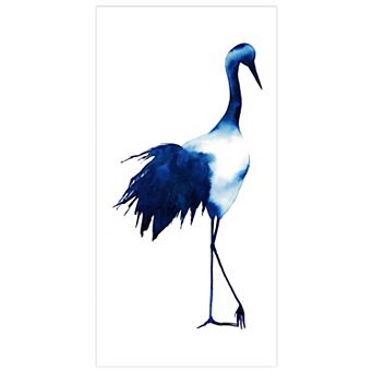 Empire Art Direct Ink Drop Crane 1 Glass Wall Art