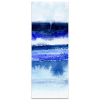 Empire Art Direct Shorebreak Abstract B Glass Wall Art