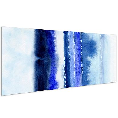 Empire Art Direct Shorebreak Abstract B Glass Wall Art