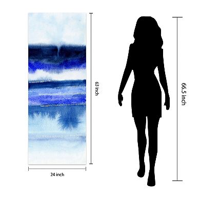 Empire Art Direct Shorebreak Abstract B Glass Wall Art