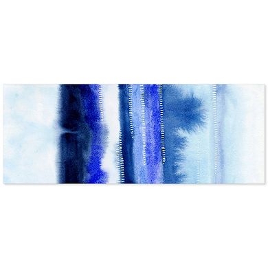 Empire Art Direct Shorebreak Abstract B Glass Wall Art
