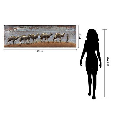 Caravan Mixed Media Iron Dimensional Wall Art