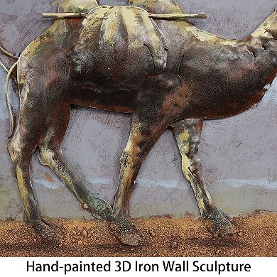 Caravan Mixed Media Iron Dimensional Wall Art