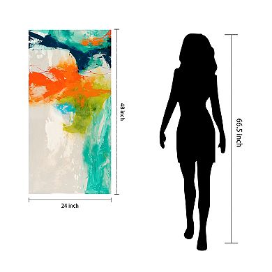 Empire Art Direct Tidal Abstract 1 Glass Wall Art