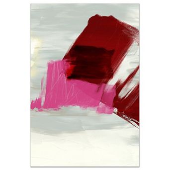 Empire Art Direct Magenta Abstract 1 Glass Wall Art