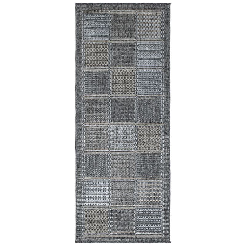 Ottomanson Boxes Rug, Grey, 5X7 Ft