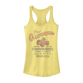 Juniors' Fancy California Strawberries Poster Tank Top