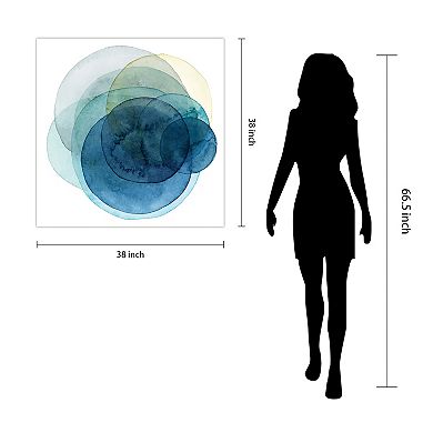 Empire Art Direct Evolving Planets I Glass Wall Art