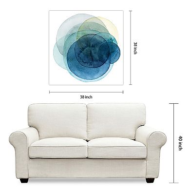 Empire Art Direct Evolving Planets I Glass Wall Art