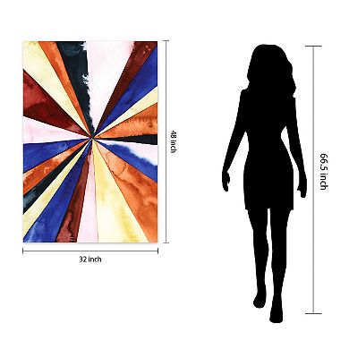 Empire Art Direct Desert Layers 3 Glass Wall Art