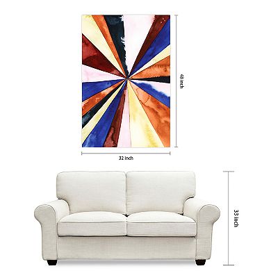 Empire Art Direct Desert Layers 3 Glass Wall Art
