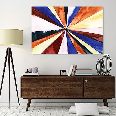 Empire Art Direct Desert Layers 3 Glass Wall Art