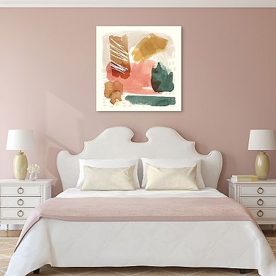 Empire Art Direct Ochre Echo II Glass Wall Art