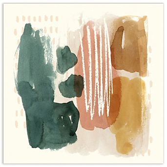 Empire Art Direct Ochre Echo III Glass Wall Art