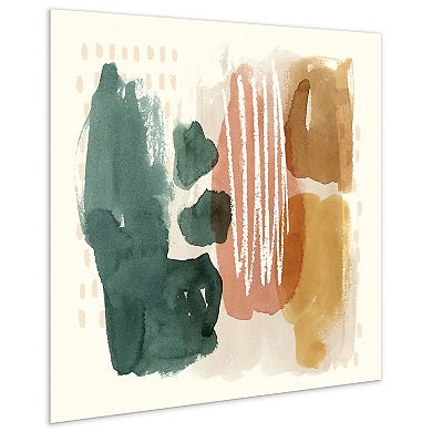 Empire Art Direct Ochre Echo III Glass Wall Art