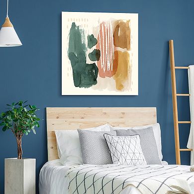 Empire Art Direct Ochre Echo III Glass Wall Art