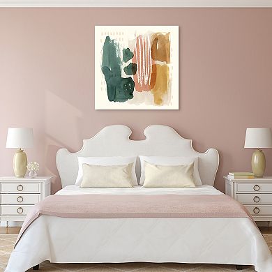 Empire Art Direct Ochre Echo III Glass Wall Art