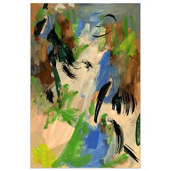 Empire Art Direct Linen Colors & Blues I Glass Wall Art