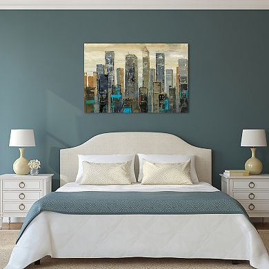 Empire Art Direct Urban Lights I Glass Wall Art