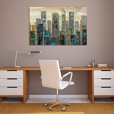 Empire Art Direct Urban Lights I Glass Wall Art