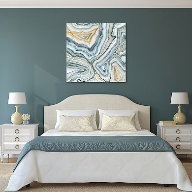 Agate Abstract II Frameless Free Floating Tempered Art Glass Wall Art