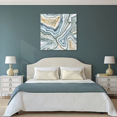 Agate Abstract II Frameless Free Floating Tempered Art Glass Wall Art