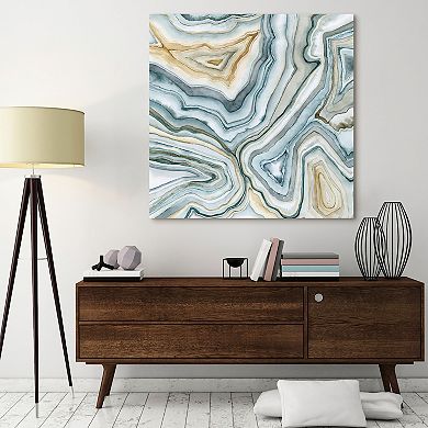 Agate Abstract II Frameless Free Floating Tempered Art Glass Wall Art