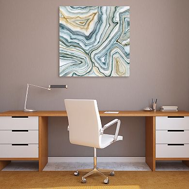 Agate Abstract II Frameless Free Floating Tempered Art Glass Wall Art