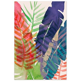 Empire Art Direct Electric Palms 1 Glass Wall Art