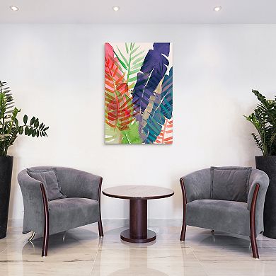 Empire Art Direct Electric Palms 1 Glass Wall Art
